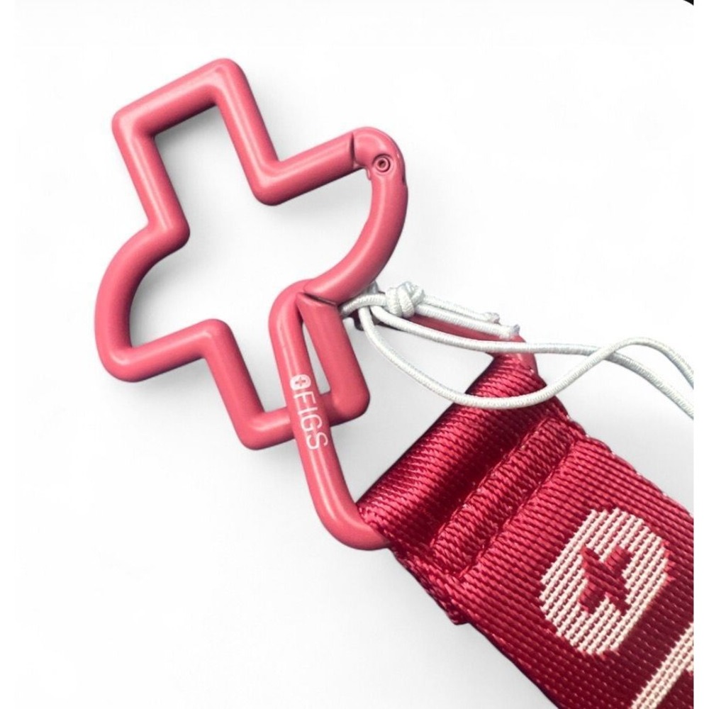 FIGS Wristlet Keychain | NWT | PULMONARY PINK!!! - Picture 4 of 7